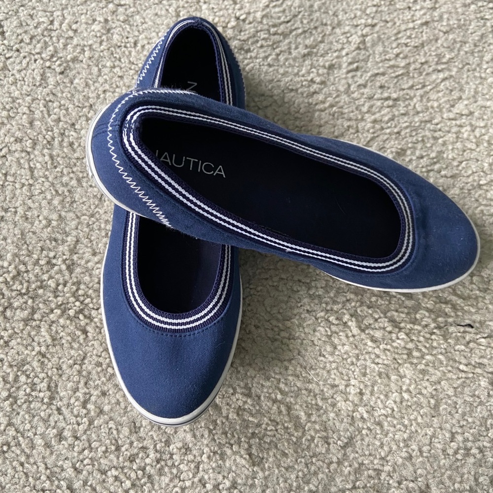Nautica Navy blue slip-on shoes